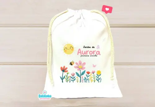 Saquinho Personalizado Jardim Encantado