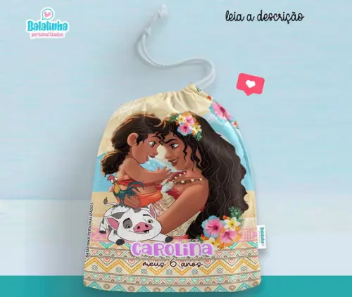 Saquinho Personalizado Moana