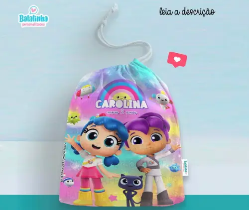 Saquinho Personalizado Vera e o Arco-íris