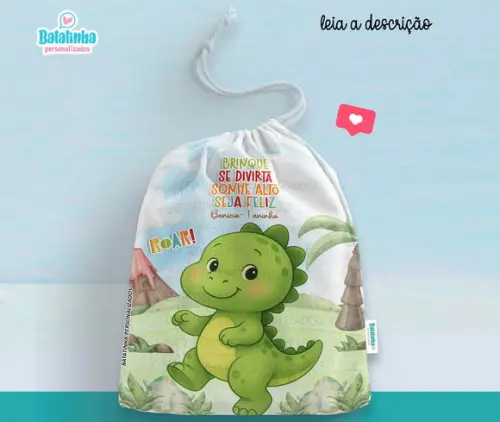 Saquinho Lembrancinha Dinossauro
