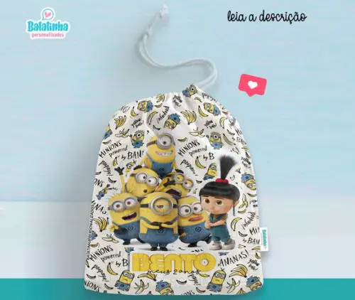 Saquinho Personalizado Agnes / Minions