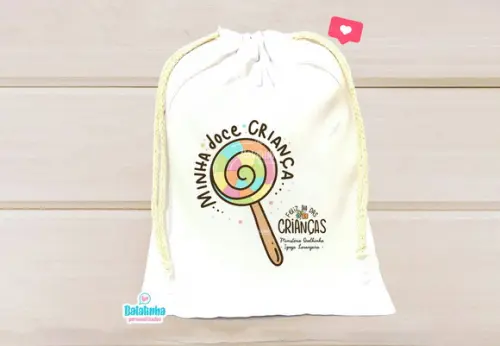 Saquinho Personalizado Dia das Crianças 15x20cm