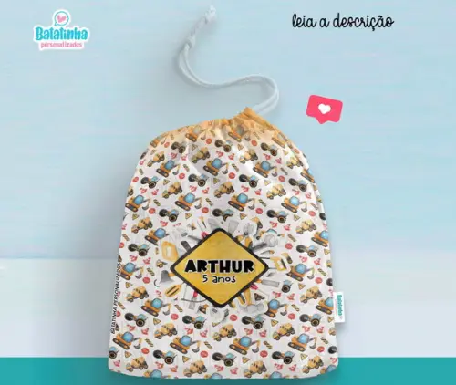 Saquinho  Trator / Construtor Personalizado