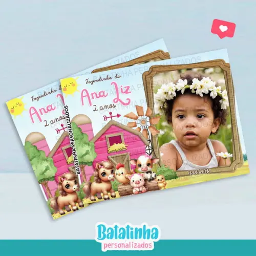 Imã de Geladeira - Fazendinha Baby