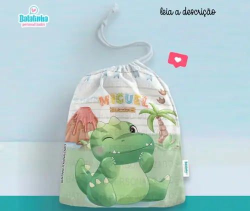 Sacolinha / Saquinho Surpresa - Dinossauro Cute