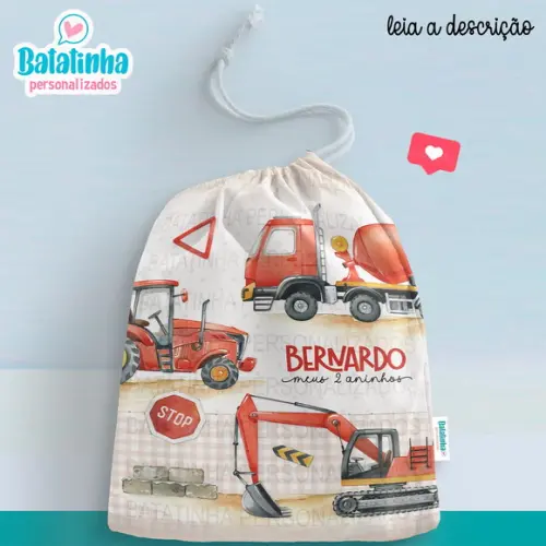 Saquinho Construção / Construtor personalizado