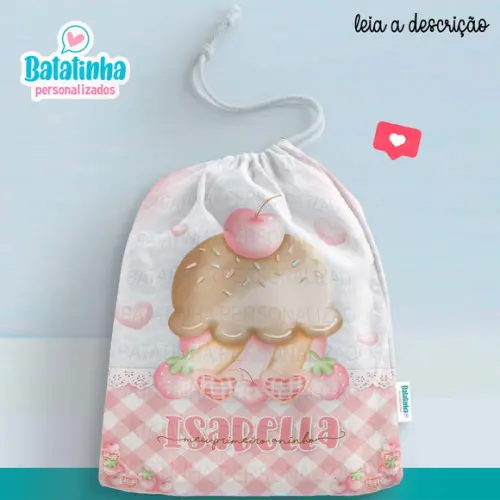 Saquinho Doceria Cupcake personalizado