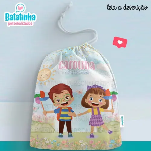 Saquinho Catavento personalizado