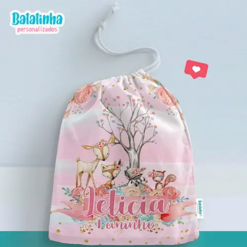 Saquinho Bosque Encantado personalizado