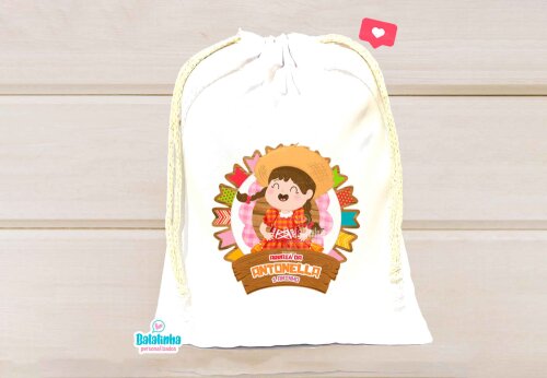 Saquinho Surpresa Festa Junina Personalizado Lembrancinha Aniversário Infantil Arraiá