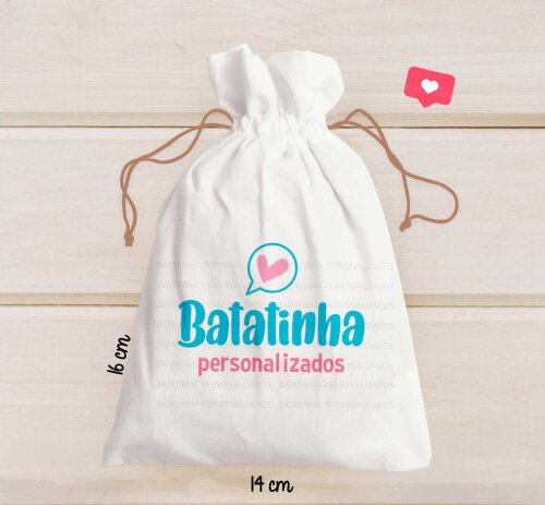 Saquinho Personalizado 365 Sorrisos para Lembrancinha com Mascote