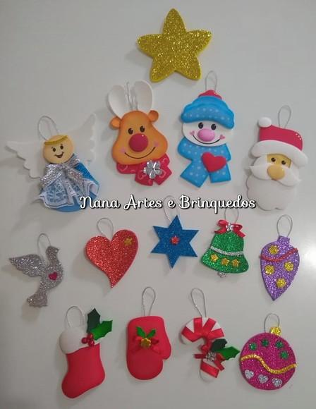Árvore de Natal de parede em feltro