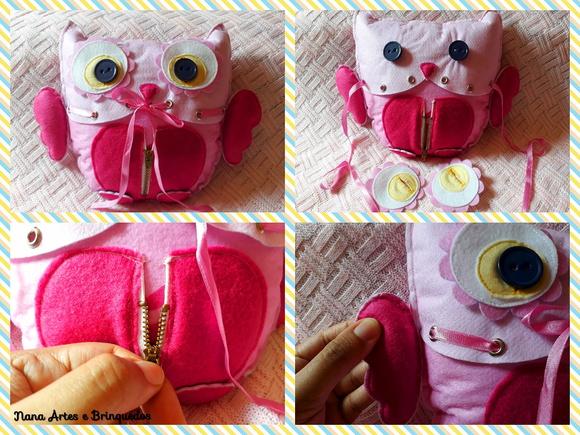 Boneco Coruja Sensorial