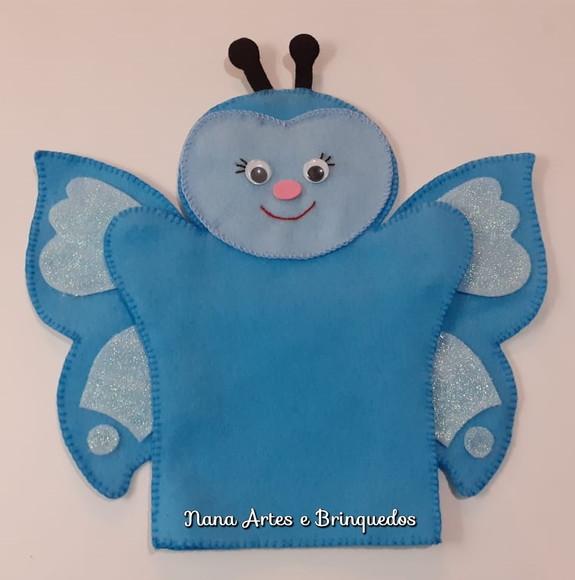 Fantoche Borboleta Azul