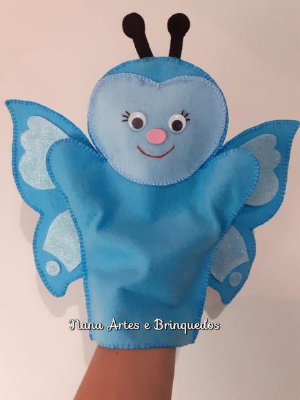 Fantoche Borboleta Azul