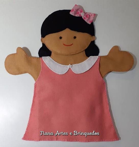 Fantoche Menina em Feltro