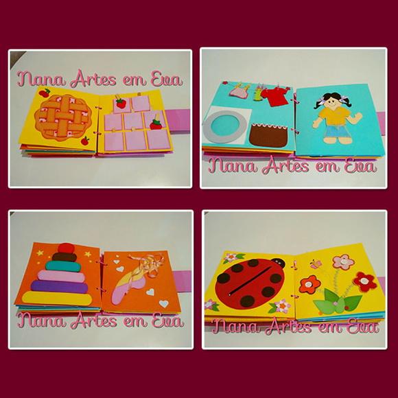 Livro Sensorial de Menina 18 Atividades