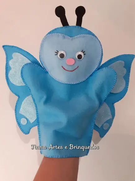 Fantoche Borboleta Azul
