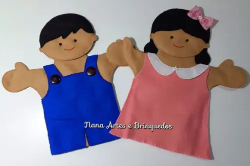 Fantoche Menino e Menina