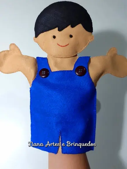 Fantoche Menino em Feltro