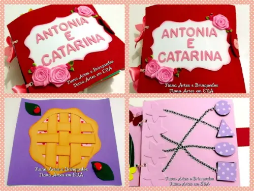 Livro Sensorial de Menina 10 Atividades