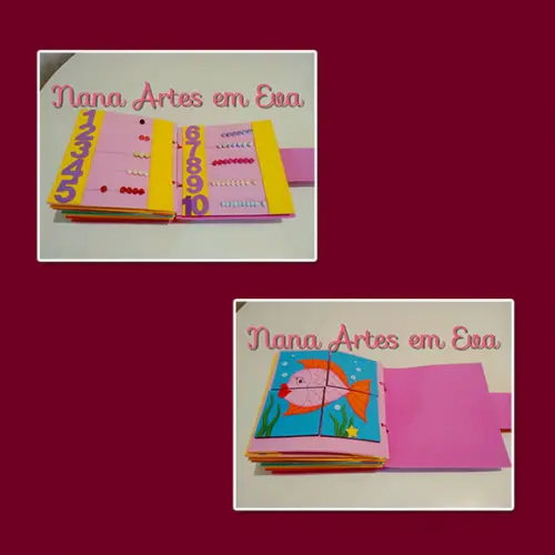 Livro Sensorial de Menina 18 Atividades