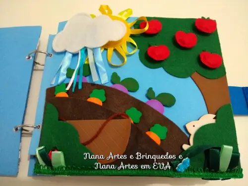 Quiet Book - Livro Sensorial