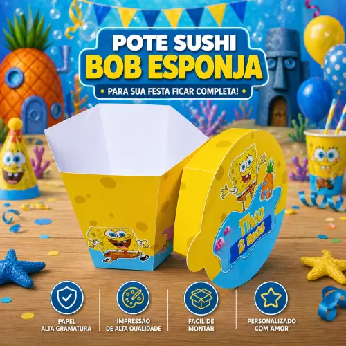 Arquivo Digital Pote Sushi Bob Esponja