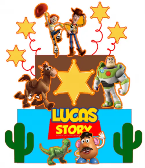 ARQUIVO TOPO DE BOLO TOY STORY