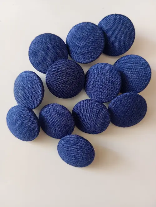 12 unid. de botões  bombê nº 20 "azul bic"