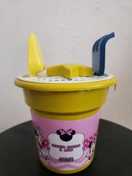 Balde de Praia Personalizado Minnie