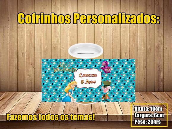 Cofrinho Personalizado Alice no País das Maravilhas