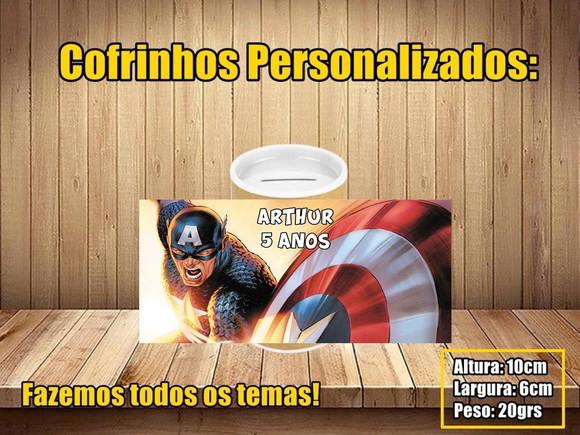 Cofrinho Personalizado Capitão América