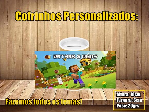 Cofrinho Personalizado Minecraft