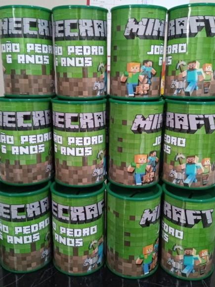 Cofrinho Personalizado Minecraft