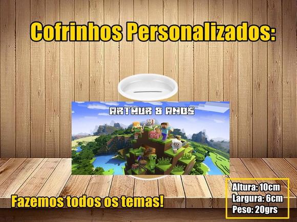 Cofrinho Personalizado Minecraft