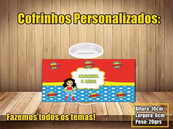 Cofrinho Personalizado Mulher Maravilha