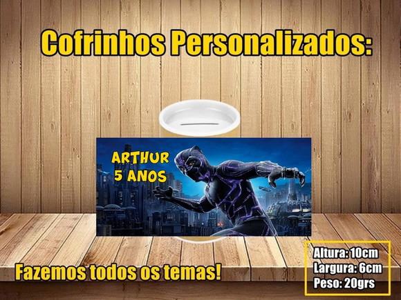 Cofrinho Personalizado Pantera Negra