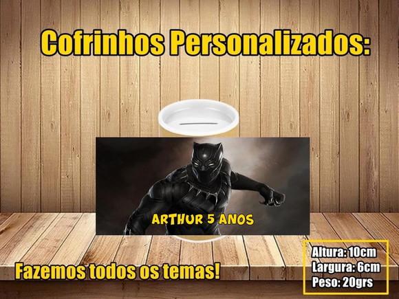 Cofrinho Personalizado Pantera Negra