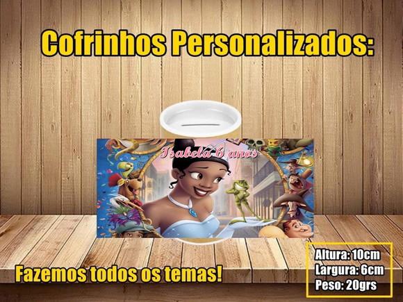 Cofrinho Personalizado Princesa e o Sapo