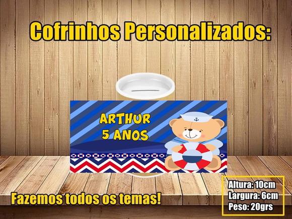 Cofrinho Personalizado Ursinho Marinheiro