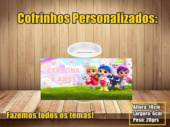 Cofrinho Personalizado Vera e o Reino do Arco Íris