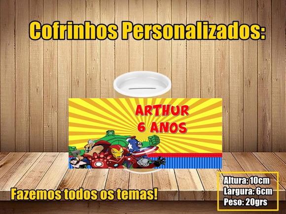 Cofrinho Personalizado Vingadores