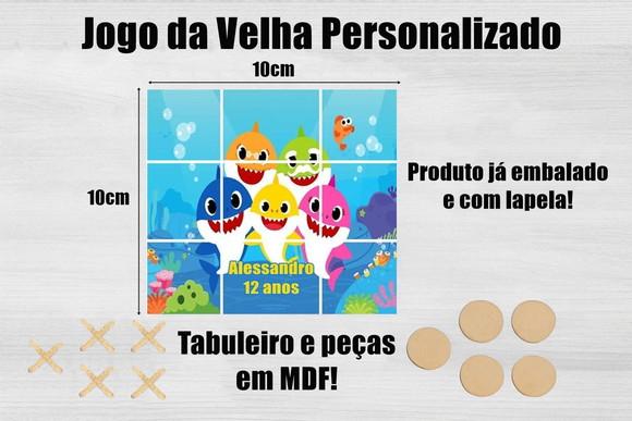 Jogo da Velha Personalizado Baby Shark