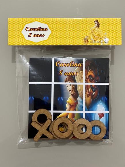 Jogo da Velha Personalizado Bela e a Fera