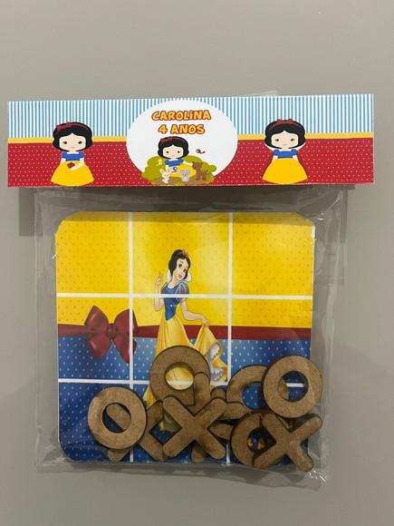 Jogo da Velha Personalizado Branca de Neve