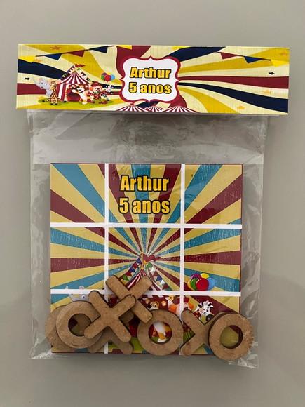 Jogo da Velha Personalizado Circo