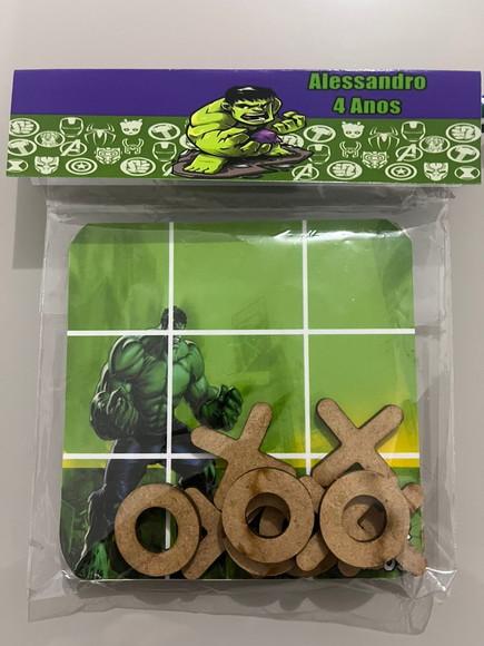 Jogo da Velha Personalizado Hulk