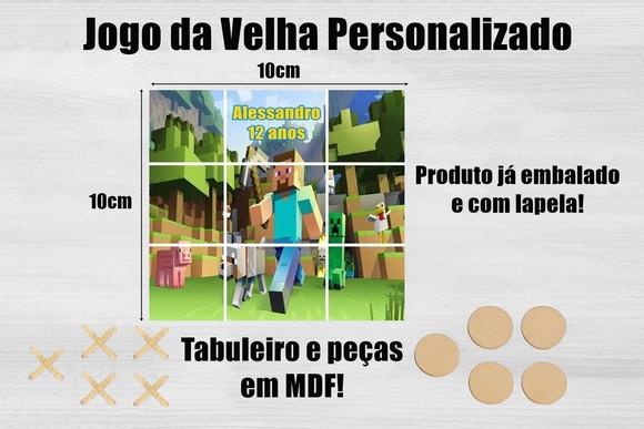 Jogo da Velha Personalizado Minecraft
