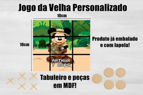 Jogo da Velha Personalizado Mickey Safari
